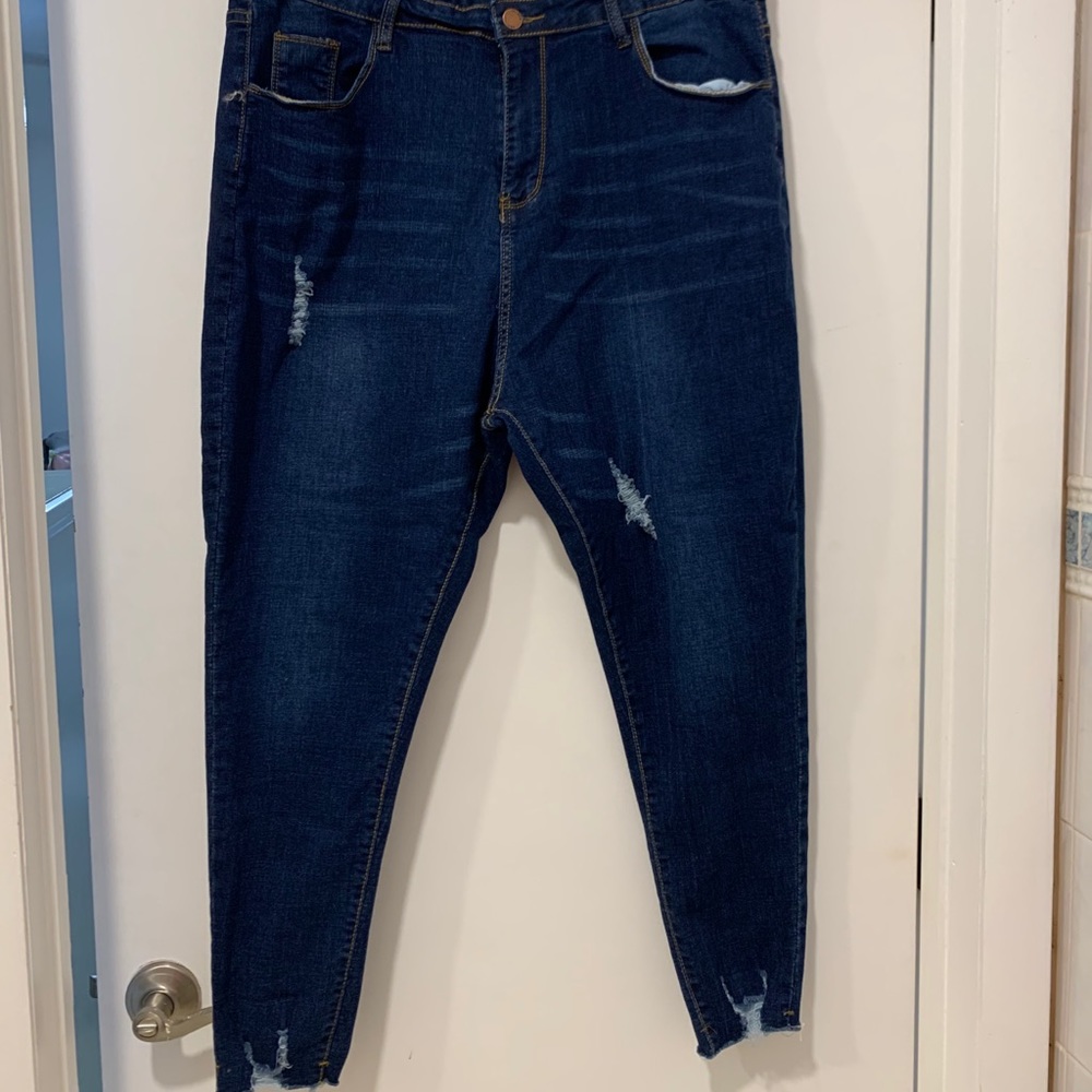 SHEIN high waisted ripped Jeans 2XL